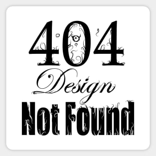 Design Not Found Sticker